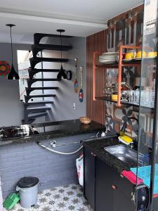 Η κουζίνα ή μικρή κουζίνα στο Casa duplex Top