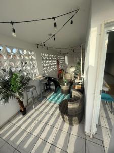 Χώρος καθιστικού στο Luz del mar