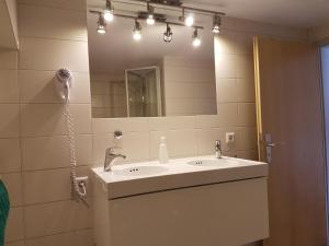 A bathroom at Gästehaus Futterer