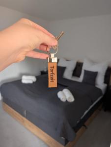 Ένα ή περισσότερα κρεβάτια σε δωμάτιο στο Torfzeit