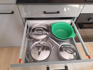 Kuchyň nebo kuchyňský kout v ubytování Apartament TARNÓW LWOWSKA + 5 fotografií