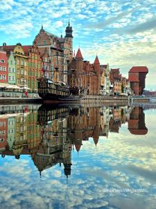 Výhled na řeku, která protéká v blízkosti apartmánu