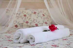 Posteľ alebo postele v izbe v ubytovaní Orizzonte Apartments Lefkada