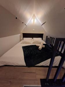 Ένα ή περισσότερα κρεβάτια σε δωμάτιο στο Love room Émeraude & Pièce Secrète