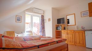 TV a/nebo společenská místnost v ubytování La Playa Apartman