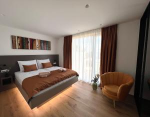 Postel nebo postele na pokoji v ubytování Villa JONISA - PuRe LuXuRy + 28 fotografií