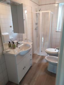 Koupelna v ubytování Da Matte e Ale