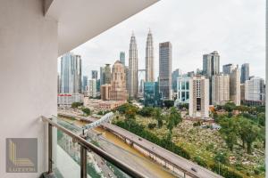 Nespecifikovaný výhled na destinaci Kuala Lumpur nebo výhled na město při pohledu z apartmánu