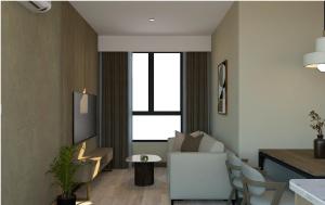 Χώρος καθιστικού στο Kivana Suite by Ayuhouz