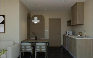 Kuchyň nebo kuchyňský kout v ubytování Kivana Suite by Ayuhouz