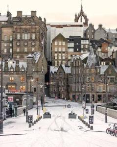 233 Leith Apartment durante el invierno