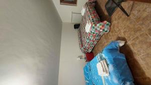 a room with a couch and a stair case at ApartRelax in SantʼEufemia a Maiella