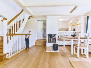 Kuchyň nebo kuchyňský kout v ubytování Wattgarten von Appartements & Mehr