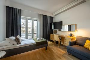 Χώρος καθιστικού στο Kyyhkylä Wellbeing Resort