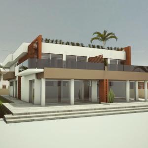 アグリジェントにあるAgrigentum Apartmentの椰子の木の家の描き