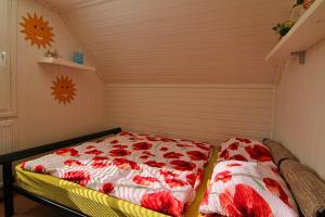 a small room with a bed in a room at Domek Markoušovice in Velké Svatoňovice