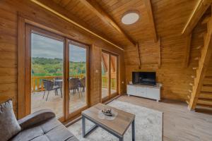 Posezení v ubytování Nektarija Pool House