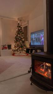 TV a/nebo společenská místnost v ubytování La Maison Greenvallée