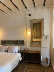 Postel nebo postele na pokoji v ubytování Beautiful apartment & garden