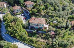 an aerial view of a house on a hill at Prestige Villa - 5 min from the train station - Garden and private Parking in Lunense