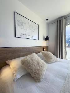 Postel nebo postele na pokoji v ubytování Appartement neuf à Méribel Centre, avec Balcon et à 5 minutes des pistes et du centre