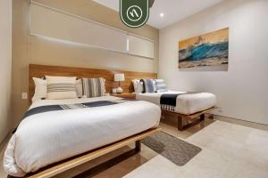 Ένα ή περισσότερα κρεβάτια σε δωμάτιο στο Oceanview 3 BR Condo - Pool - View of the Desert +33 φωτογραφίες