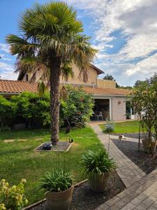 Zahrada ubytování Chez Patricia en Beaujolais