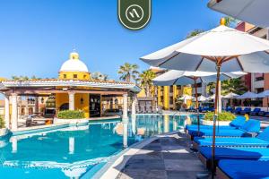 a pool at the resort at 2BR Condo with Private Terrace - Ocean View - Pool in El Tule