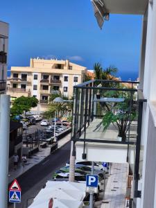 a view of a city street with a parking lot at Korner in Adeje