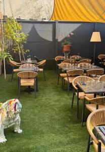 Zahrada ubytování Hostellerie Normande