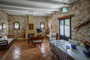 Χώρος καθιστικού στο Villa Demetra