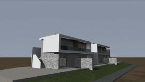 a rendering of a modern house at Haraki Emerald in Haraki