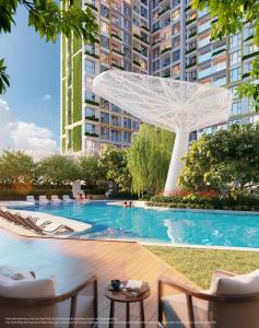Πισίνα στο ή κοντά στο The Grand Vista Lumiere Riverside District 2 Apartment