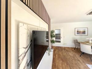 Η κουζίνα ή μικρή κουζίνα στο charmantes Apartment bei Hamburg - Ruhe, Komfort & kostenloses Parken +30 φωτογραφίες