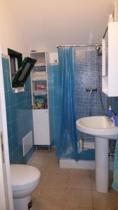 リド・マリーニにあるLido Mariniのバスルーム(洗面台、トイレ、シャワー付)