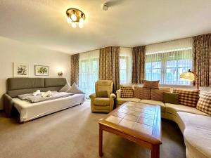 Postel nebo postele na pokoji v ubytování Ferienwohnung Edelweiß