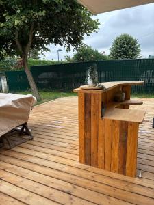 Balkón nebo terasa v ubytování Moulin de la jalousie