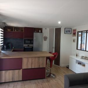 Kuchyň nebo kuchyňský kout v ubytování Moulin de la jalousie + 8 fotografií