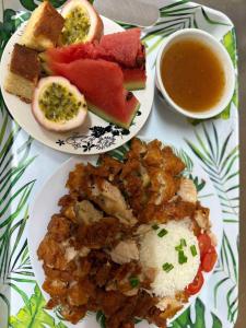 Comida en la casa vacacional o alrededores