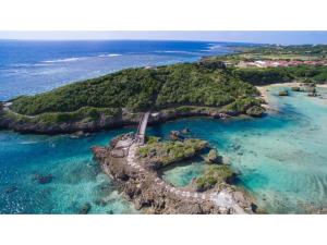 an island in the ocean with a train on it at Smile Hotel Miyakojima - Vacation STAY 93496v in Miyako Island