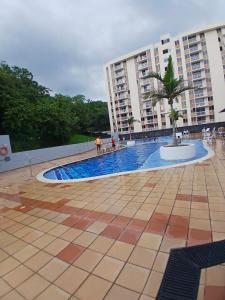 Bazén v ubytování apartamento descanso villeta nebo v jeho okolí