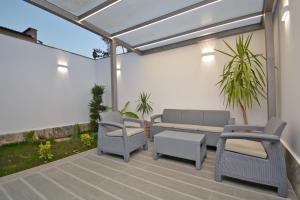 Et opholdsområde på beautyful house with garden