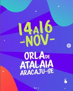 a sign that reads iaja now online atala arabica acacula at Quarto privativo La Paz in Aracaju +1 photo