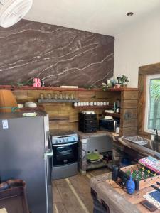 Kuchyň nebo kuchyňský kout v ubytování Casa MELY,en Monterrico