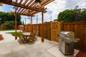 Grillfaciliteterne i feriehuset som gæsterne kan bruge