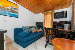 Un televizor și/sau centru de divertisment la Family-friendly apartments with swimming pool Brela, Makarska - 22910