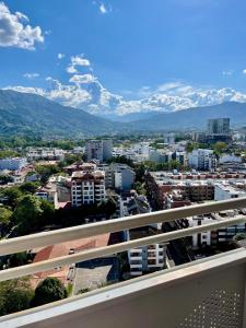 a view of a city from a balcony at Apartamento Nuevo Excelente Ubicación Ibague in Ibagué