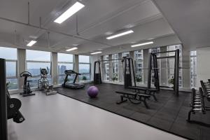 Γυμναστήριο ή/και όργανα γυμναστικής στο 长沙温德姆花园酒店-世界之窗芒果馆店