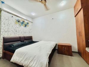 Postel nebo postele na pokoji v ubytování Premium 1RK Studio Apartment in Puri