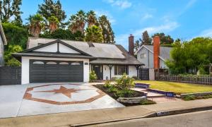 a house with a star on the driveway at Lux MV Home Live Like A Local Backyard Oasis in Mission Viejo